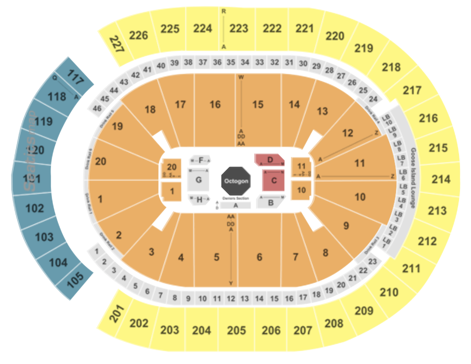 T Mobile Arena Seating Map With Seat Numbers